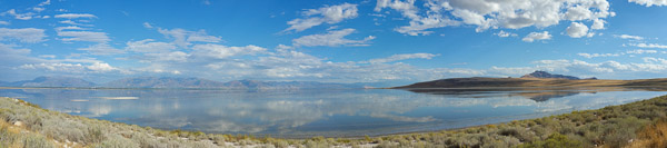 Driving out to Antelope Island in Utah